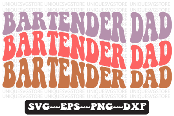 Bartender Dad Quote Retro Svg Design Review