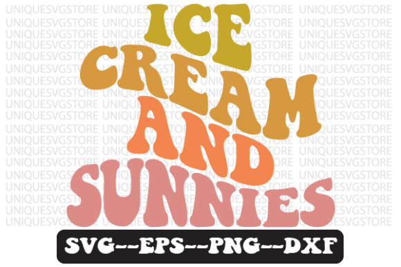 Ice Cream and Sunnies Retro Svg Design Review
