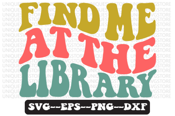 Review: Find Me at the Library Retro Svg Design