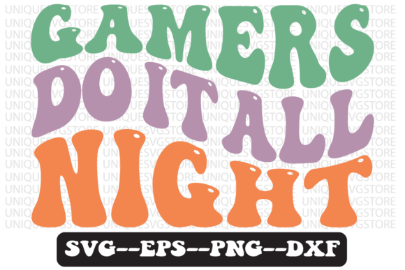 Review: Gamers Do It All Night Retro SVG Design
