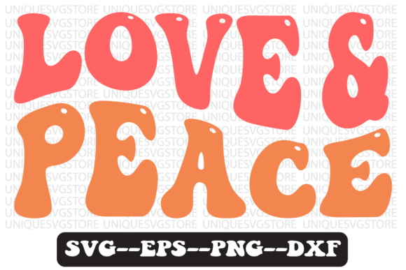 Review: Love and Peace Quote Retro Svg Design for Embroidery