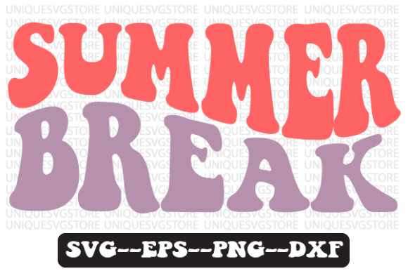 Summer Break Quote Retro Svg Design Review