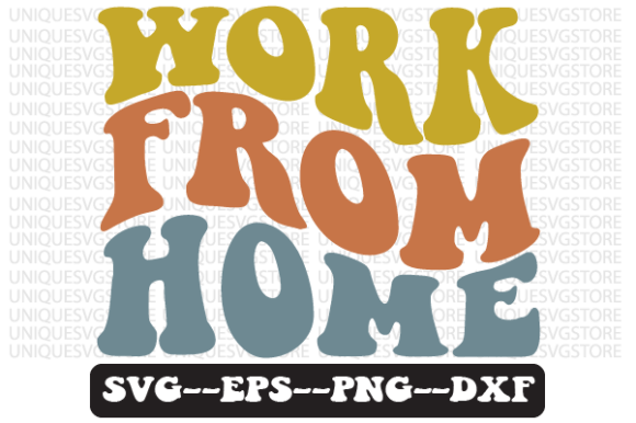 Work from Home Quote Retro Svg Design Review